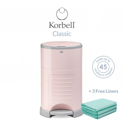 Korbell Classic 16L Bin Bundle (with Free Liner) Pink