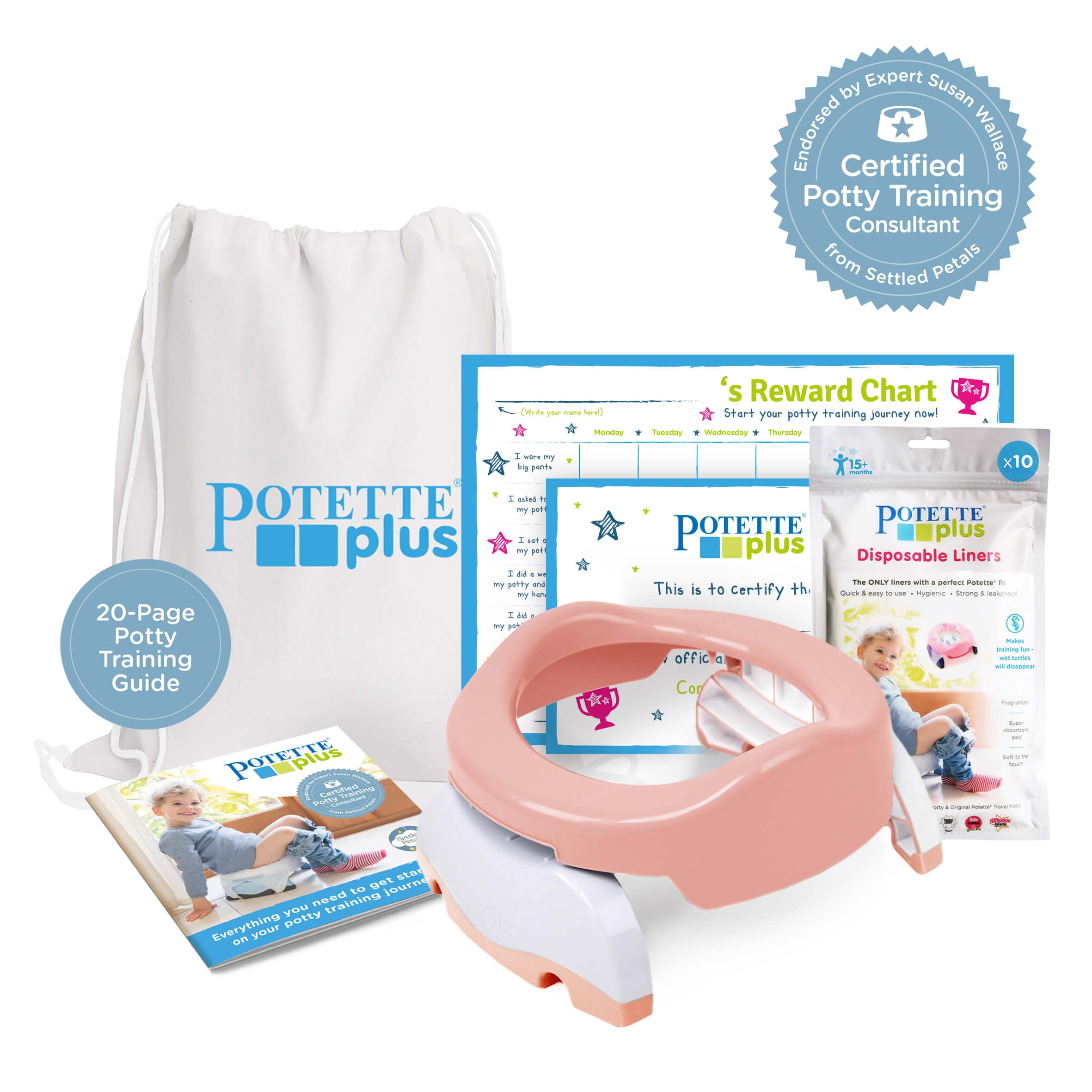 Potette Potty Training Starter Kit / Peach